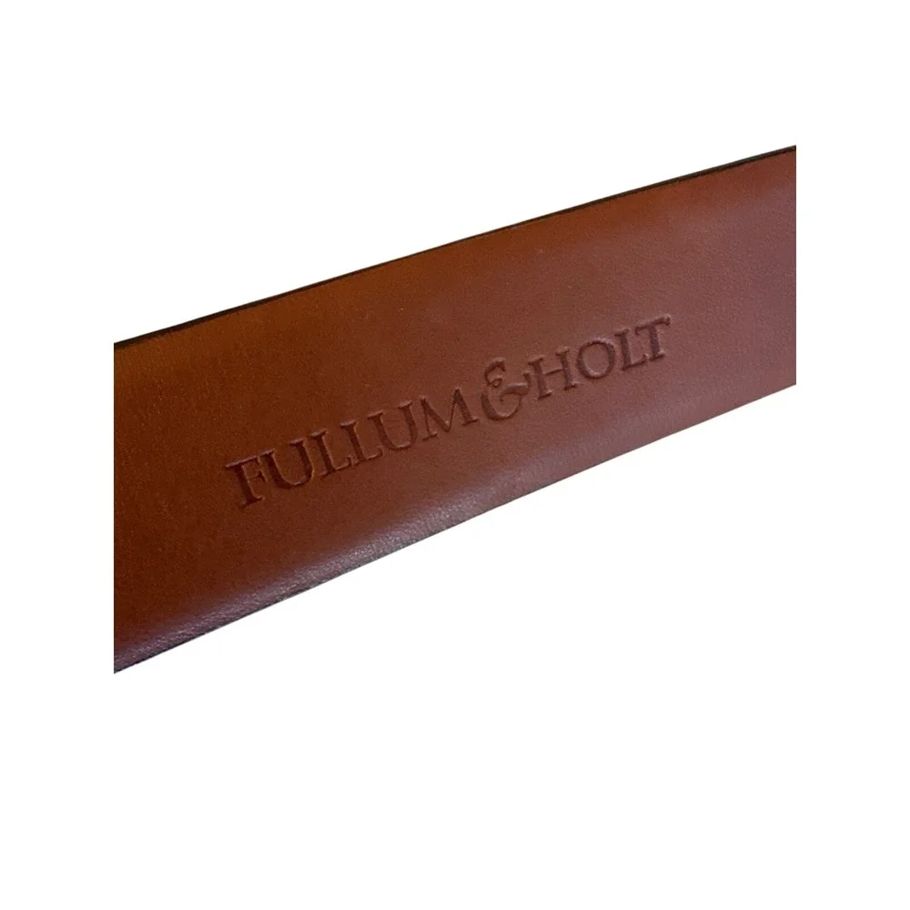 Fullum & Holt Mens Genuine Leather Belt Brown‎ Size 38